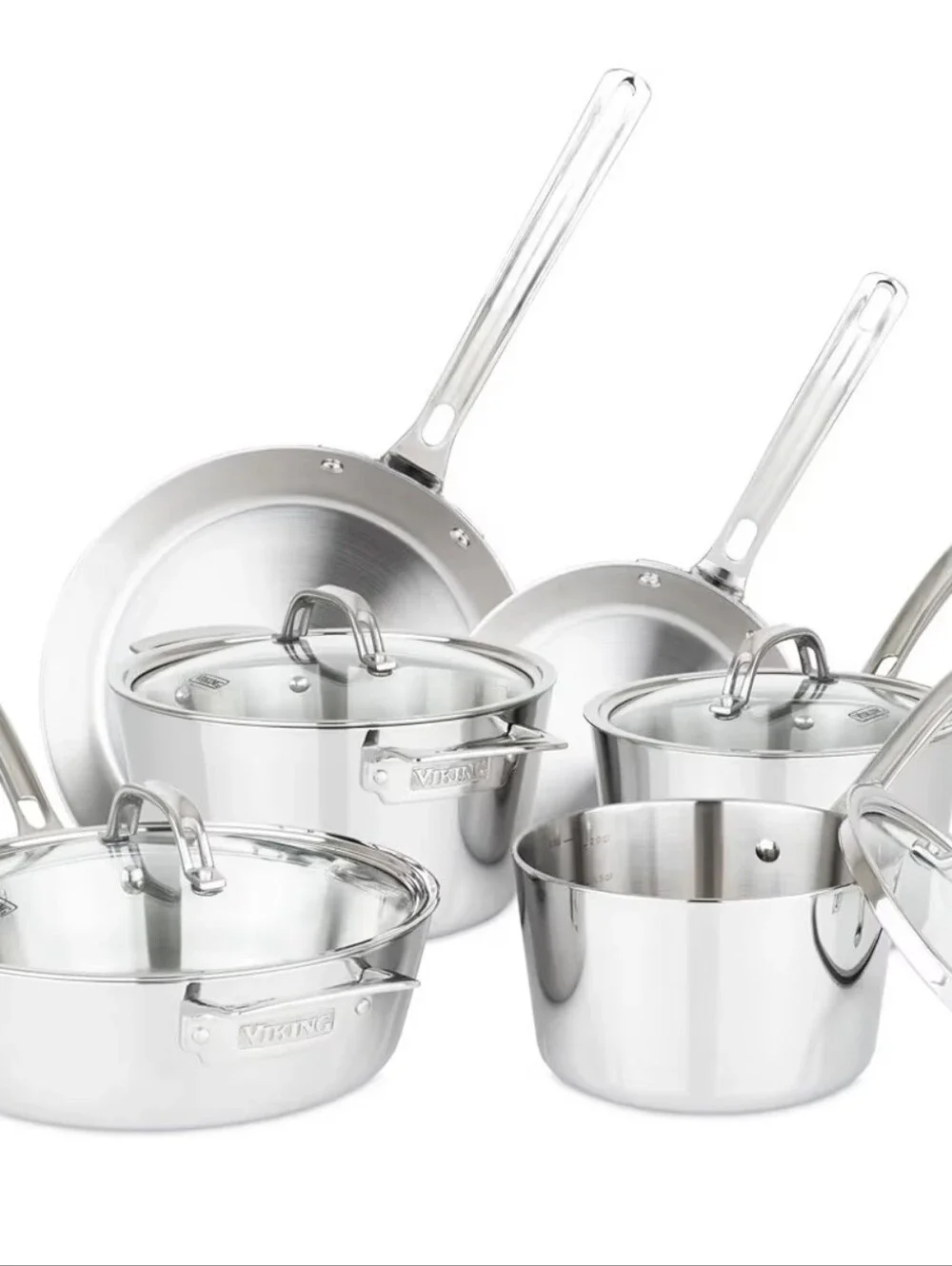 Viking Contemporary 3-Ply Stainless Steel 10-PC Cookware Set